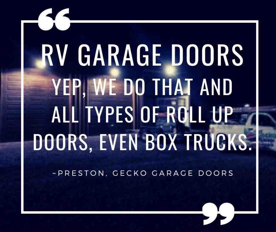 rv garage door repair
