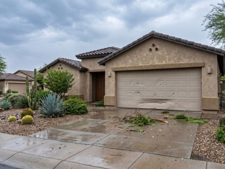 Does Homeowners Insurance Cover Garage Door Damage From a Monsoon in Chandler AZ?
