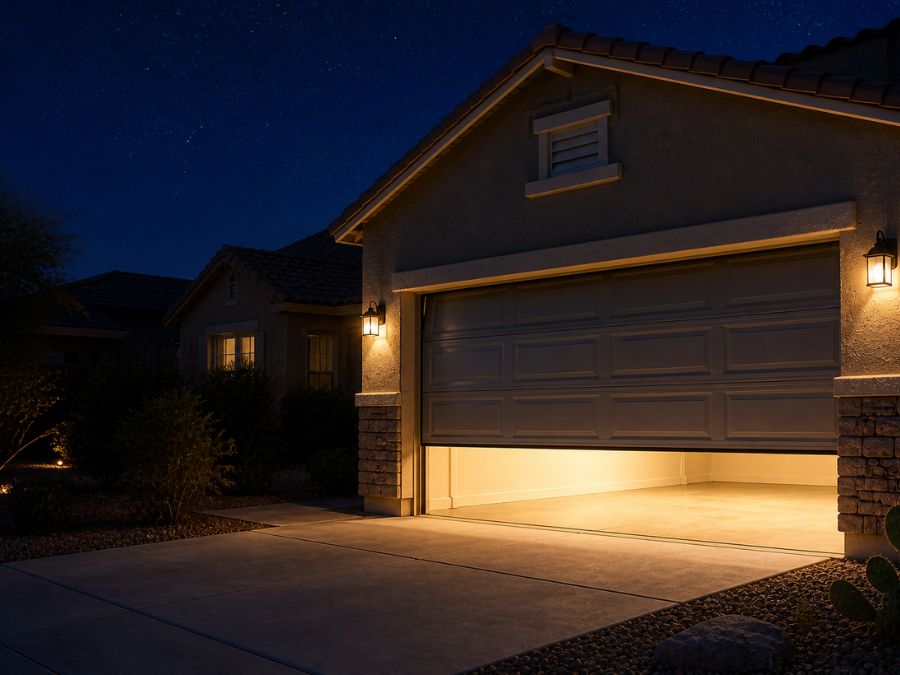 Why Does My Chandler Garage Door Open By Itself At Night?